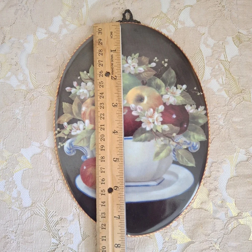 Fine Porcelain Coleccion Beatriz Manzanas Decorative Wall Plaque France